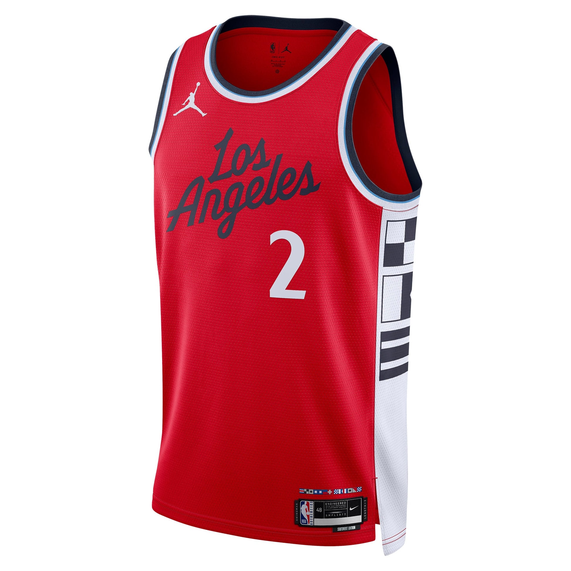 Unisex LA Clippers Kawhi Leonard Jordan Brand Red 2024/25 Swingman Jersey - Statement Edition