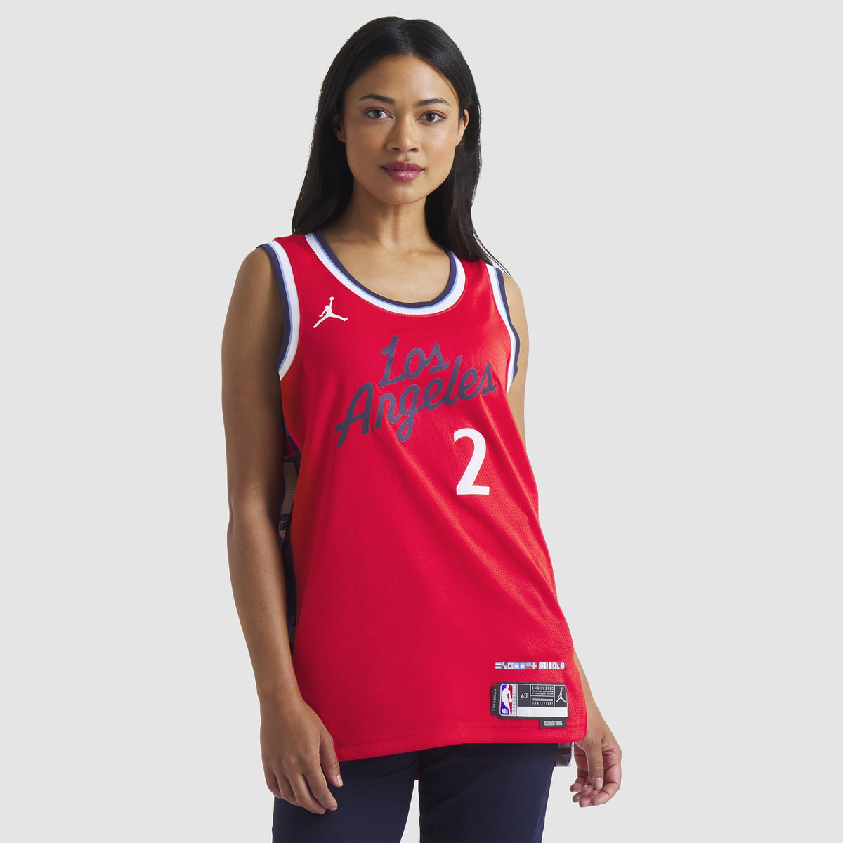 Unisex LA Clippers Kawhi Leonard Jordan Brand Red 2024/25 Swingman Jersey - Statement Edition
