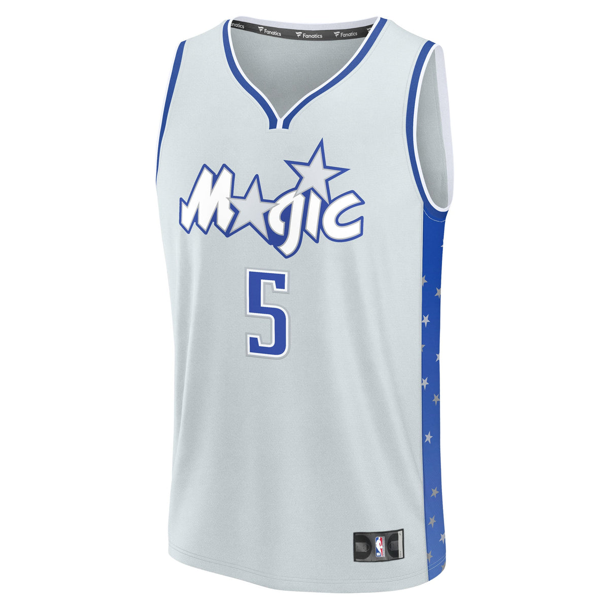 Men's Orlando Magic Paolo Banchero Fanatics Silver 2025/26 City Edition Fast Break Jersey