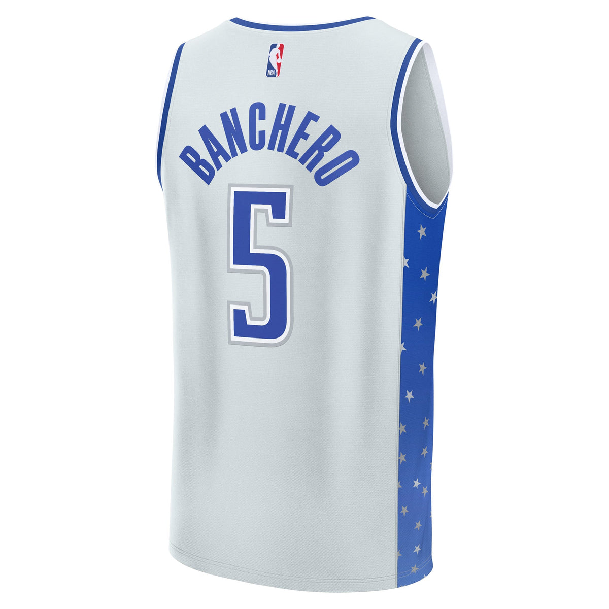 Men's Orlando Magic Paolo Banchero Fanatics Silver 2025/26 City Edition Fast Break Jersey