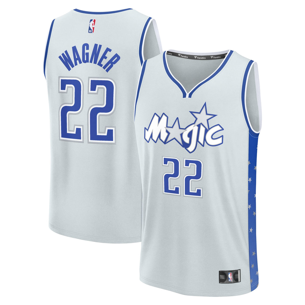 Men's Orlando Magic Franz Wagner Fanatics Silver 2025/26 City Edition Fast Break Jersey
