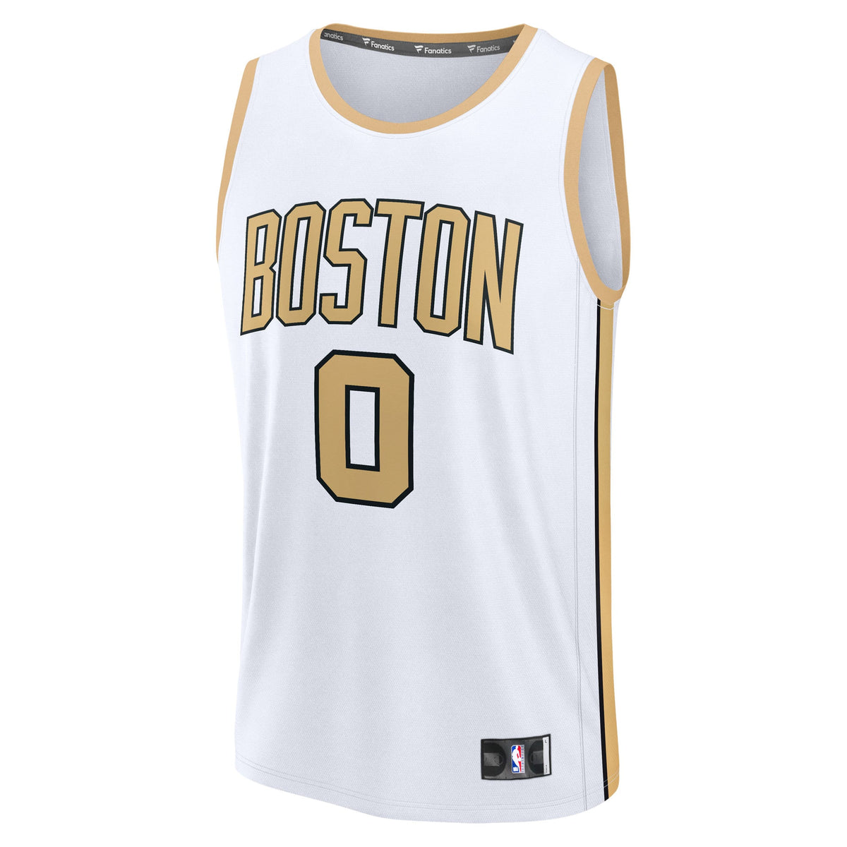 Men's Boston Celtics Jayson Tatum Fanatics White 2025/26 City Edition Fast Break Jersey