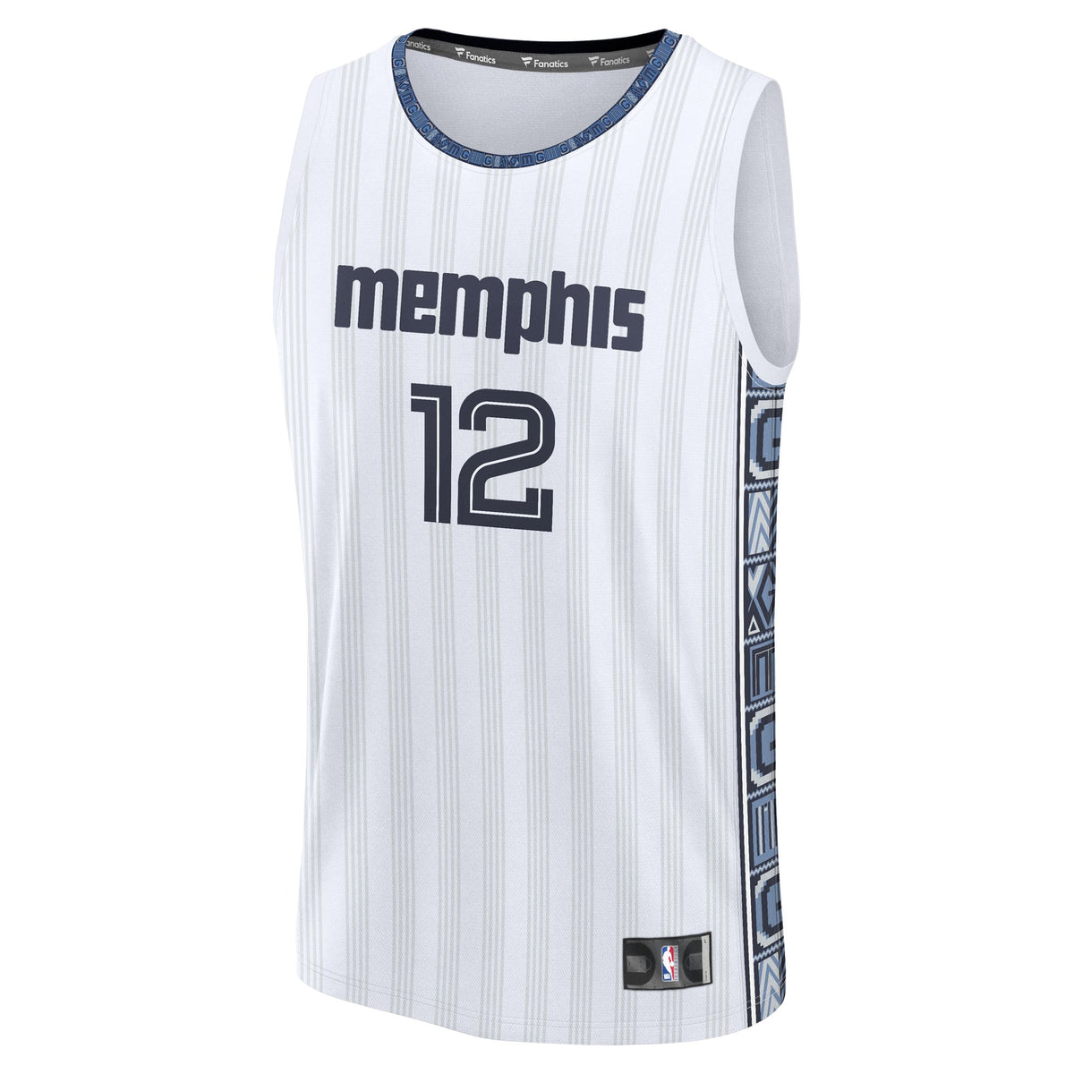 Men's Memphis Grizzlies Ja Morant Fanatics White 2025/26 City Edition Fast Break Jersey