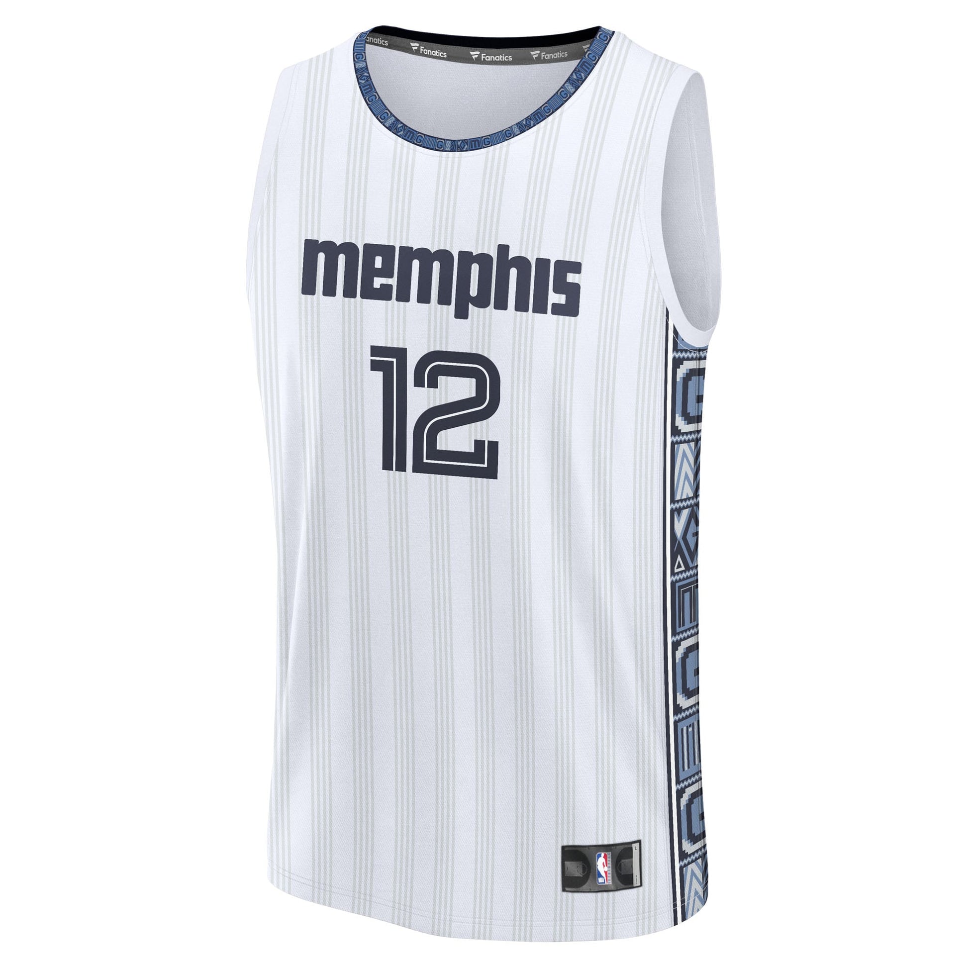 Men's Memphis Grizzlies Ja Morant Fanatics White 2025/26 City Edition Fast Break Jersey