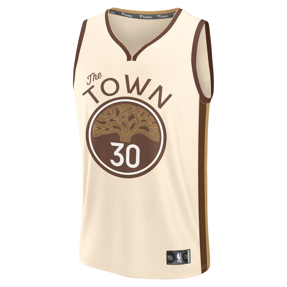 Youth Golden State Warriors Stephen Curry Fanatics Tan 2025/26 City Edition Fast Break Jersey