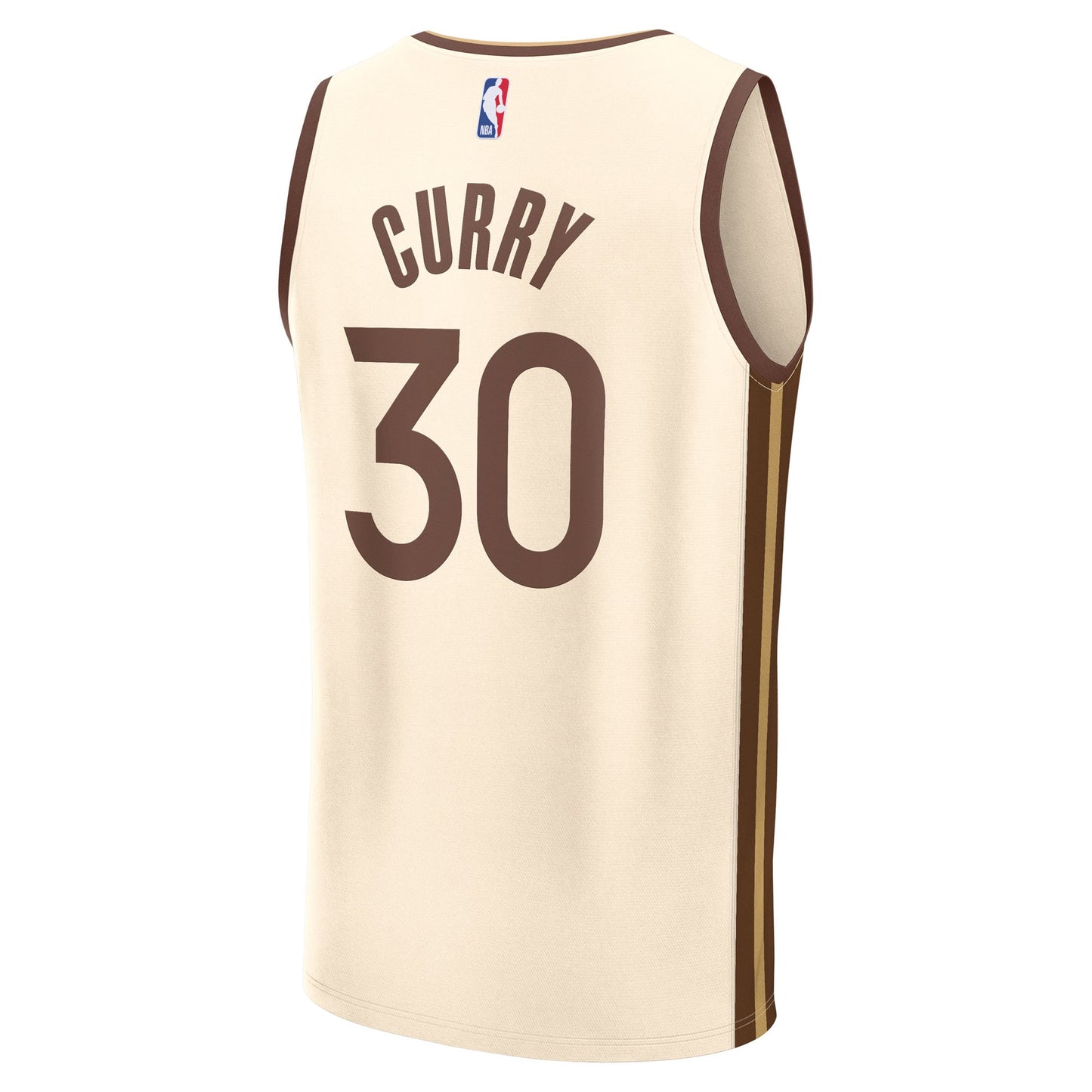 Youth Golden State Warriors Stephen Curry Fanatics Tan 2025/26 City Edition Fast Break Jersey