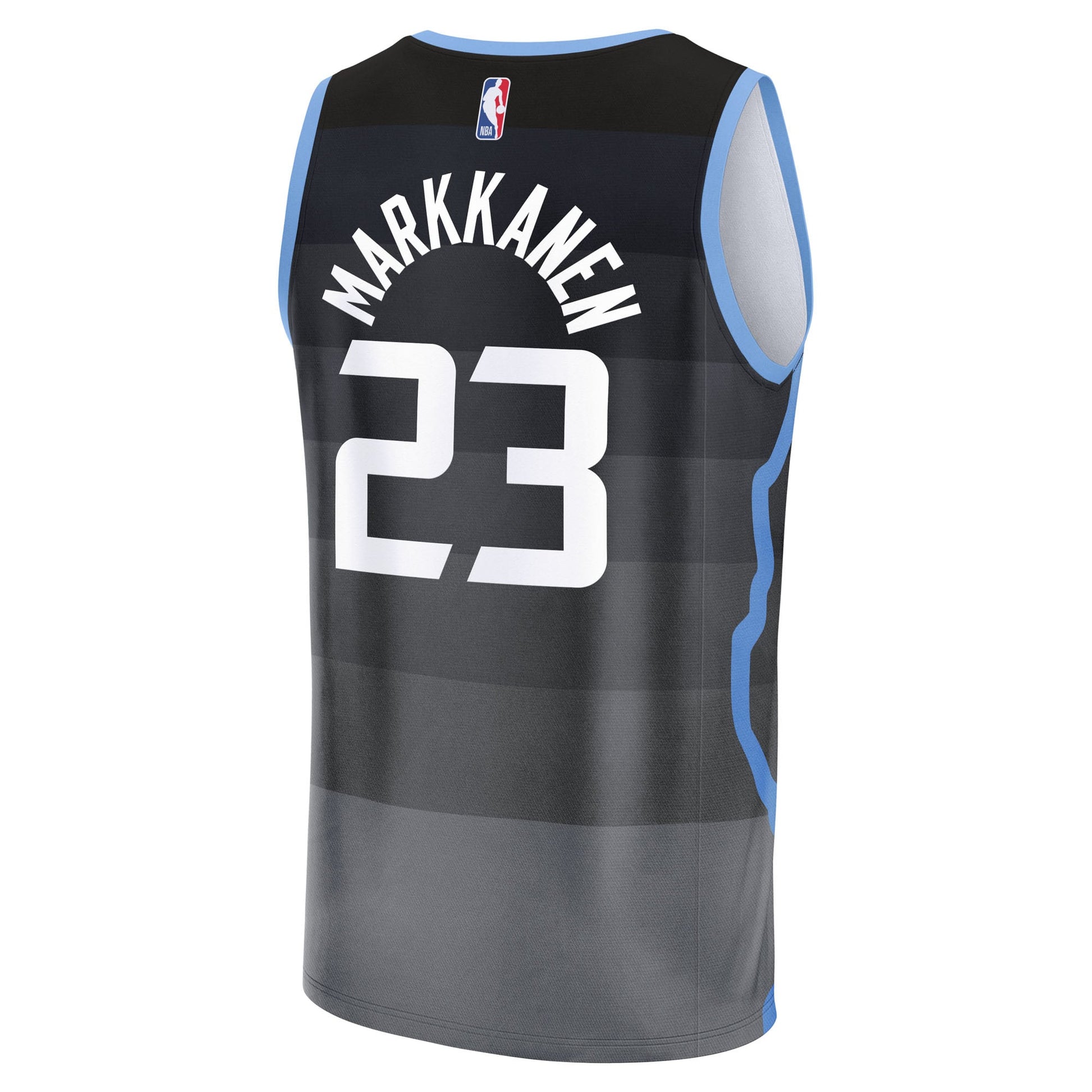 Men's Utah Jazz Lauri Markkanen Fanatics Black 2025/26 City Edition Fast Break Jersey