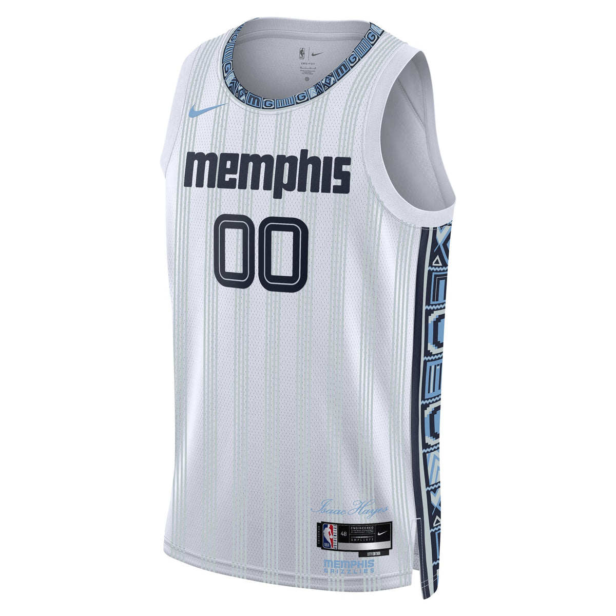 Unisex Memphis Grizzlies Nike White 2025/26 City Edition Swingman Custom Jersey