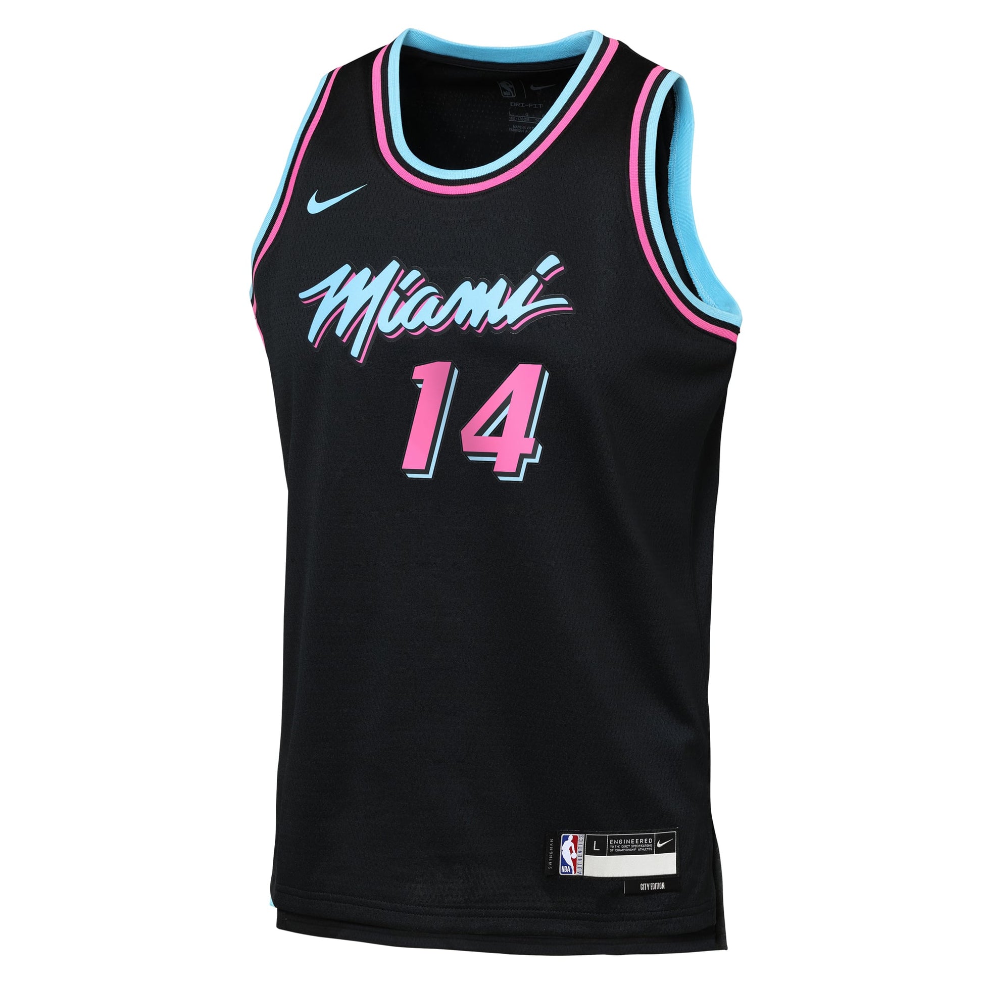 Youth Miami Heat Tyler Herro Nike Black 2025/26 City Edition Swingman Jersey