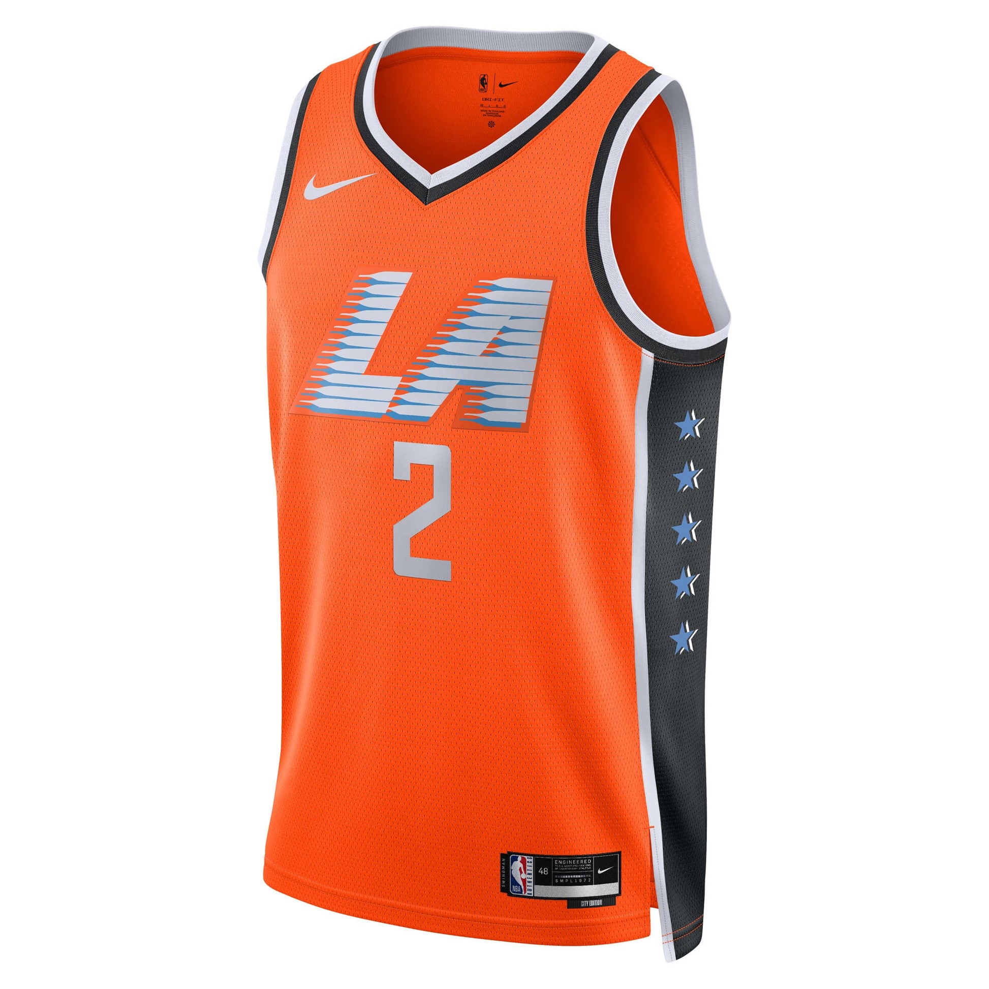 Unisex LA Clippers Kawhi Leonard Nike Orange 2025/26 Swingman Jersey - City Edition