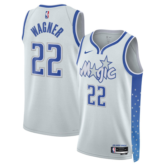 Unisex Orlando Magic Franz Wagner Nike Silver 2025/26 Swingman Jersey - City Edition