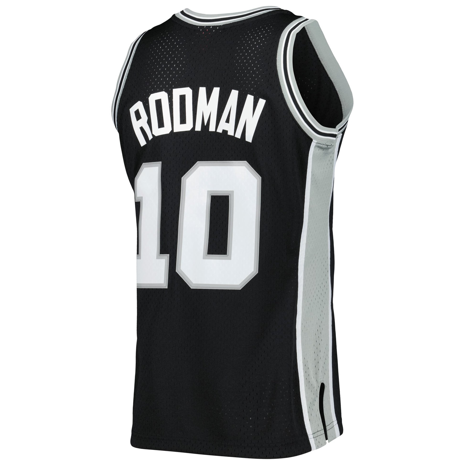 Men's San Antonio Spurs Dennis Rodman Mitchell & Ness Black 1993/94 Hardwood Classics Swingman Jersey