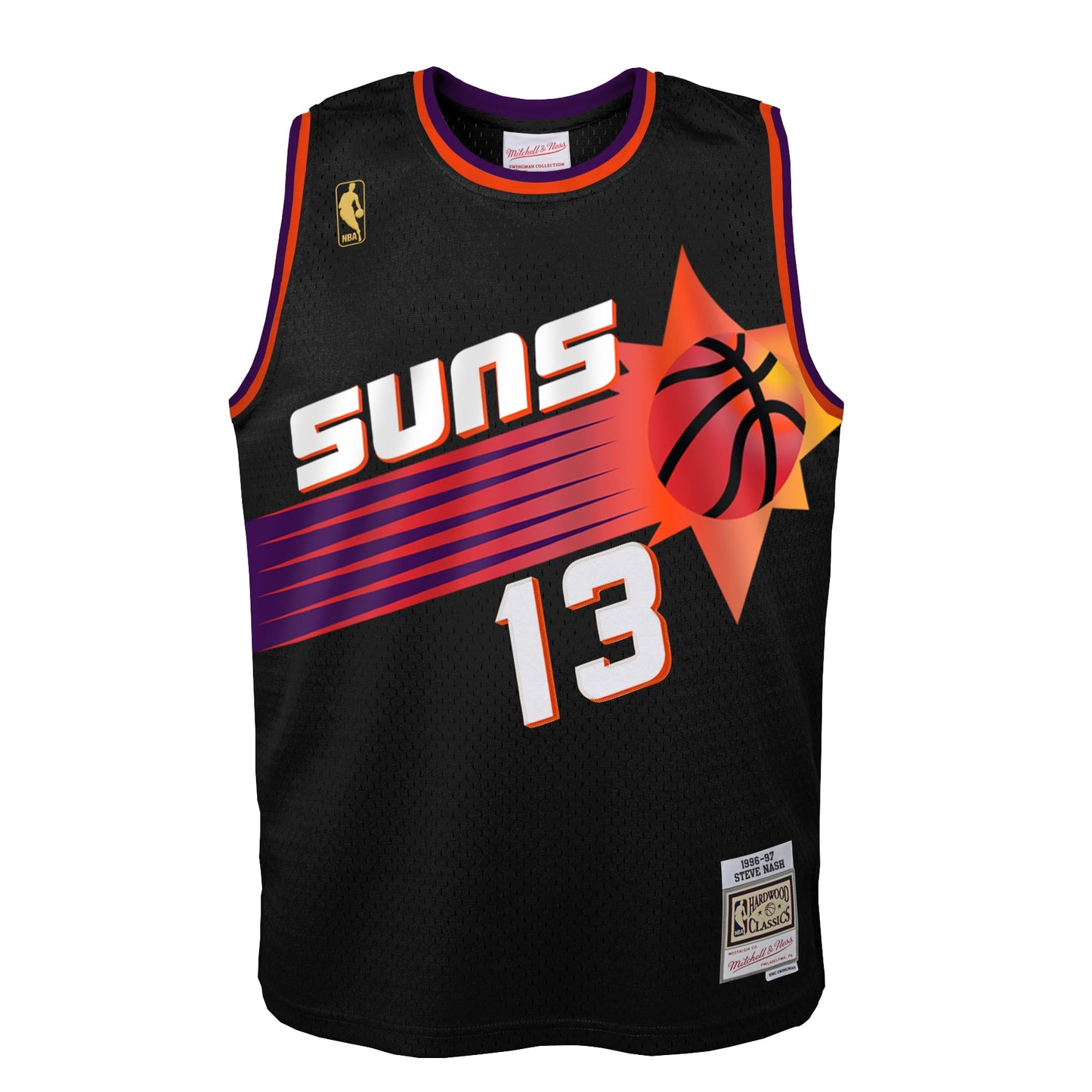 Toddler Phoenix Suns Steve Nash Mitchell & Ness Black 1996/97 Swingman Jersey