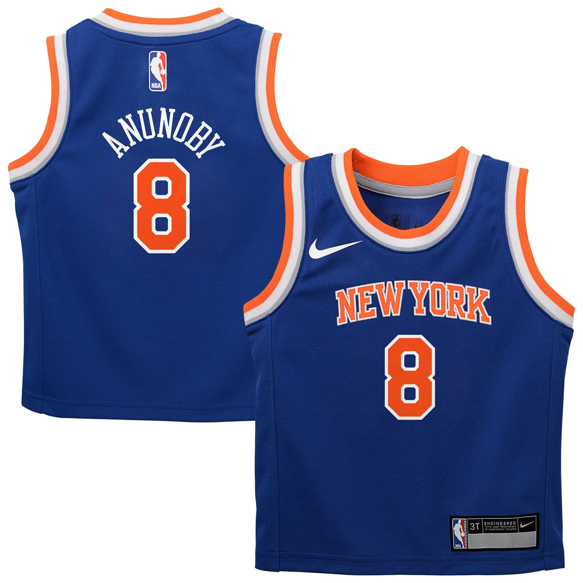 Infant New York Knicks OG Anunoby Nike Blue Swingman Swingman Jersey - Icon Edition