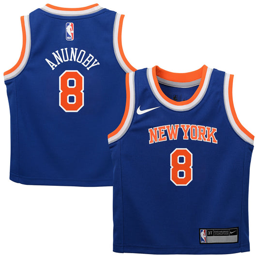 Infant New York Knicks OG Anunoby Nike Blue Swingman Swingman Jersey - Icon Edition