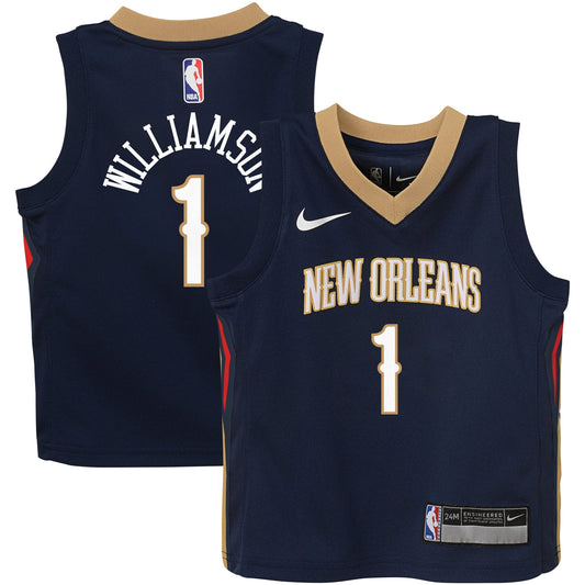 Infant New Orleans Pelicans Zion Williamson Nike Navy Swingman Player Jersey - Icon Edition