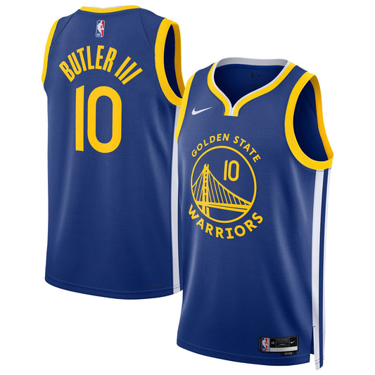 Male Golden State Warriors Jimmy Butler III Nike Royal Swingman Player Jersey - Icon Edition
