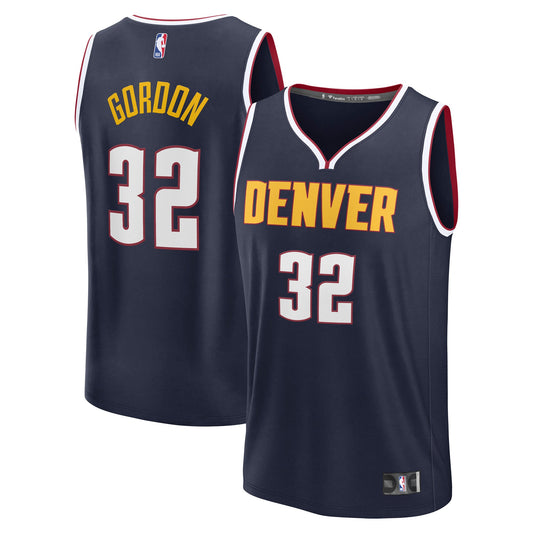 Men's Denver Nuggets Aaron Gordon Fanatics Navy Fast Break Replica Player Jersey - Icon Edition