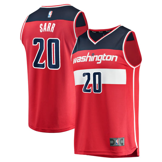 Men's Washington Wizards Alexandre Sarr Fanatics Red Fast Break Replica Player Jersey - Icon Edition