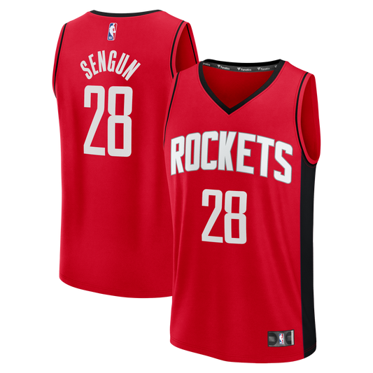 Men's Houston Rockets Alperen Şengün Fanatics Red Fast Break Replica Jersey - Icon Edition