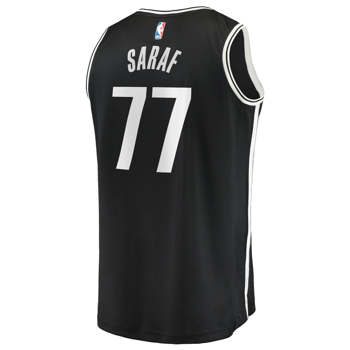 Men's Brooklyn Nets Ben Saraf Fanatics Black Fast Break Replica Jersey - Icon Edition