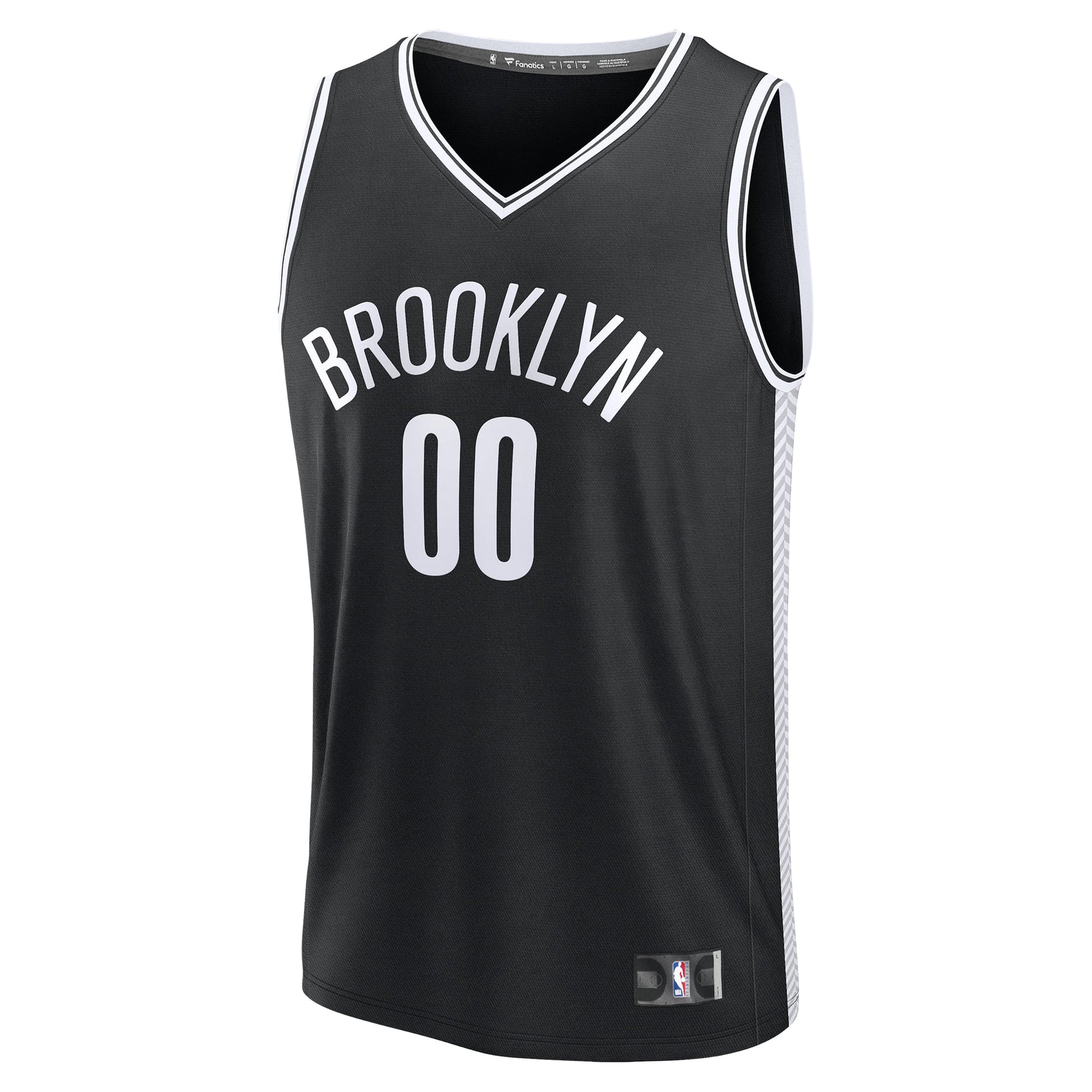 Men's Brooklyn Nets Fanatics Black Fast Break Custom Jersey - Icon Edition