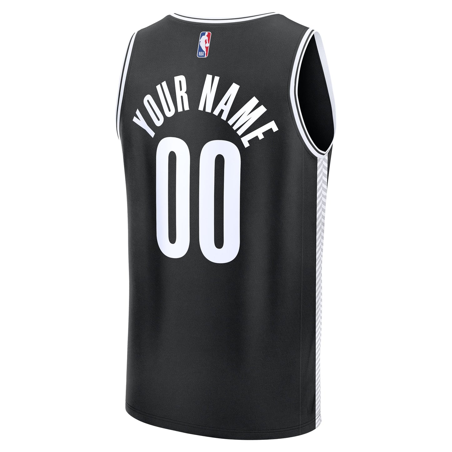 Men's Brooklyn Nets Fanatics Black Fast Break Custom Jersey - Icon Edition