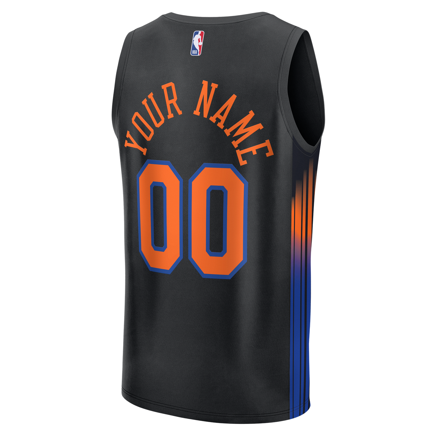 Men's New York Knicks  Fanatics Black Fast Break Custom Jersey - Icon Edition