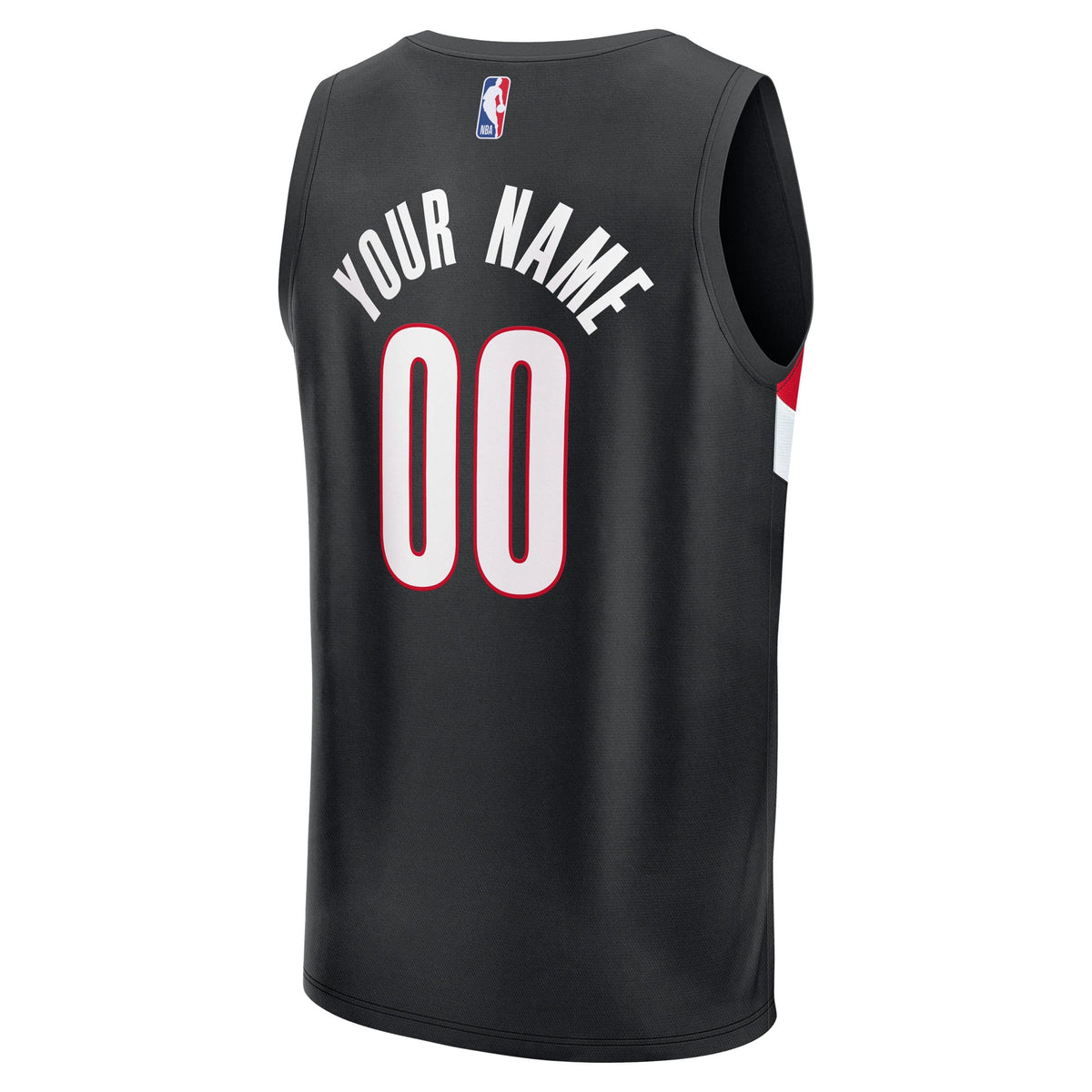 Men's Portland Trail Blazers Fanatics Black Fast Break Replica Custom Jersey - Icon Edition
