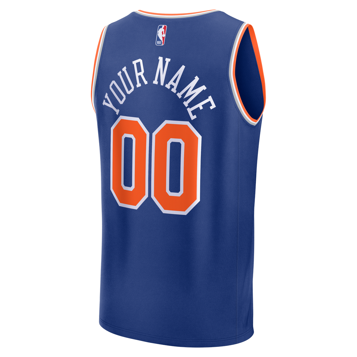 Men's New York Knicks Fanatics Blue 2026 NBA Finals Champions Fast Break Custom Jersey - Icon Edition