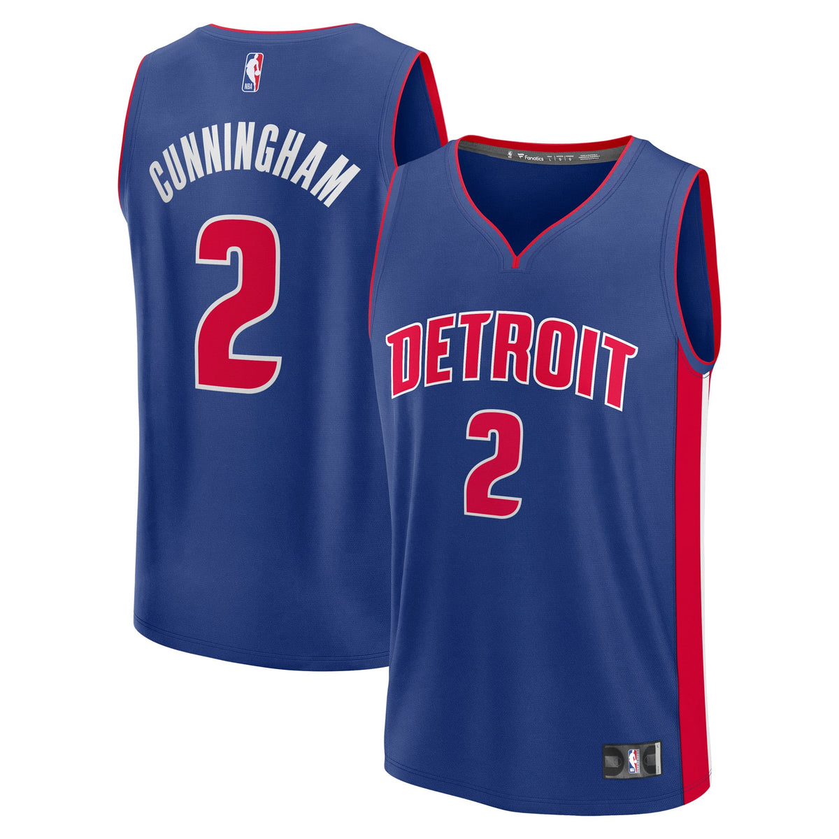 Men's Detroit Pistons Cade Cunningham Fanatics Blue Fast Break Replica Player Jersey - Icon Edition