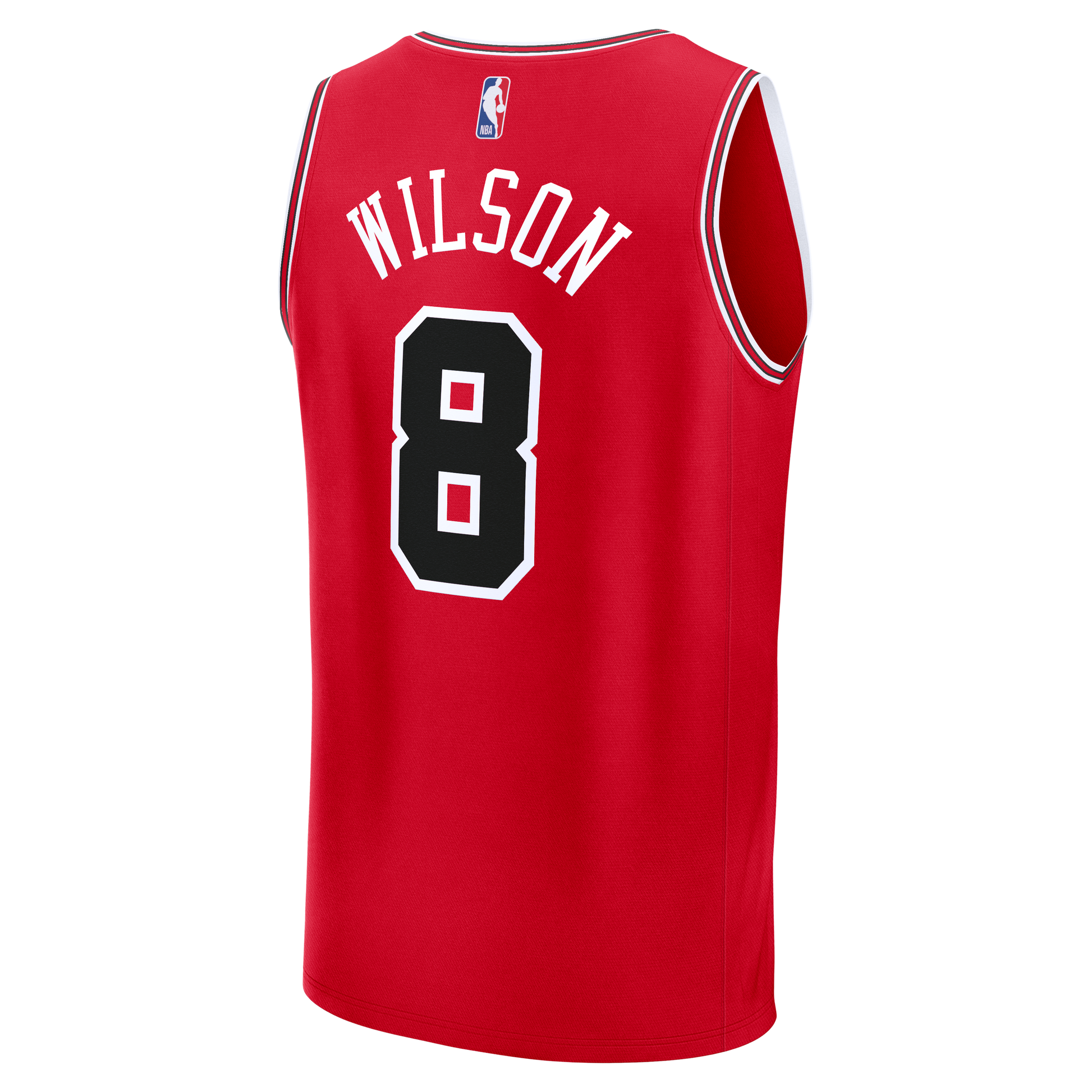 Men's Chicago Bulls Caleb Wilson Fanatics Red 2026 NBA Draft First Round Pick Fast Break Jersey - Icon Edition