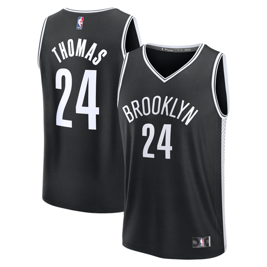 Men's Brooklyn Nets Cam Thomas Fanatics Black Fast Break Replica Jersey - Icon Edition