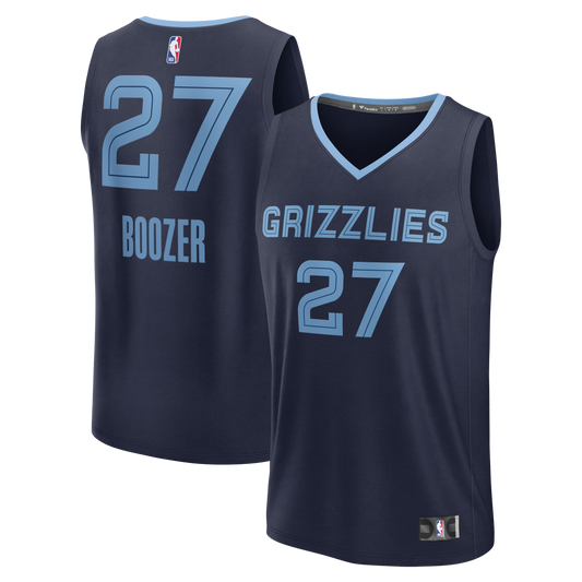 Men's Memphis Grizzlies Cameron Boozer Fanatics Navy 2026 NBA Draft First Round Pick Fast Break Jersey - Icon Edition