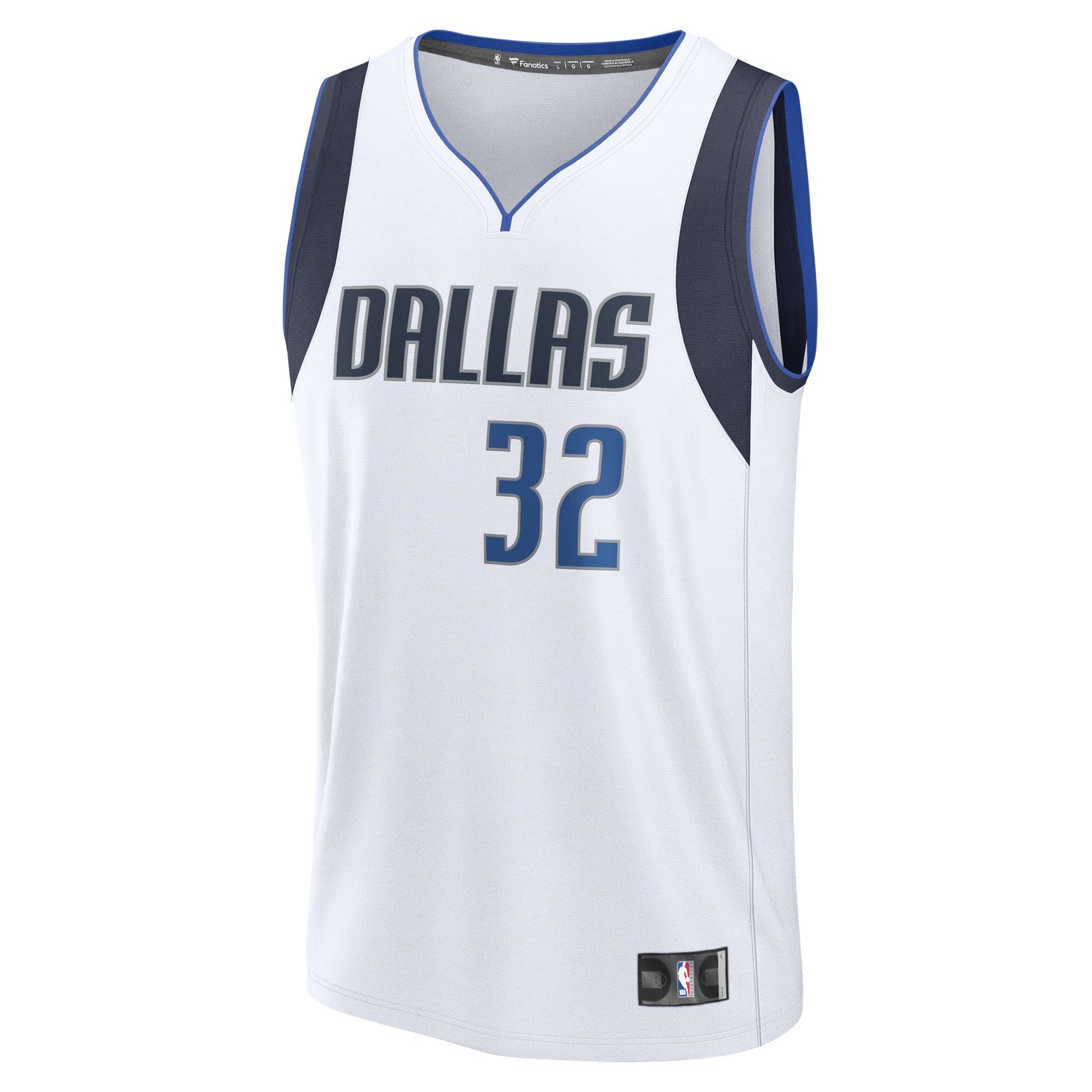 Men's Dallas Mavericks Cooper Flagg Fanatics White 2025 NBA Draft First Round Pick Fast Break Replica Jersey - Association Edition