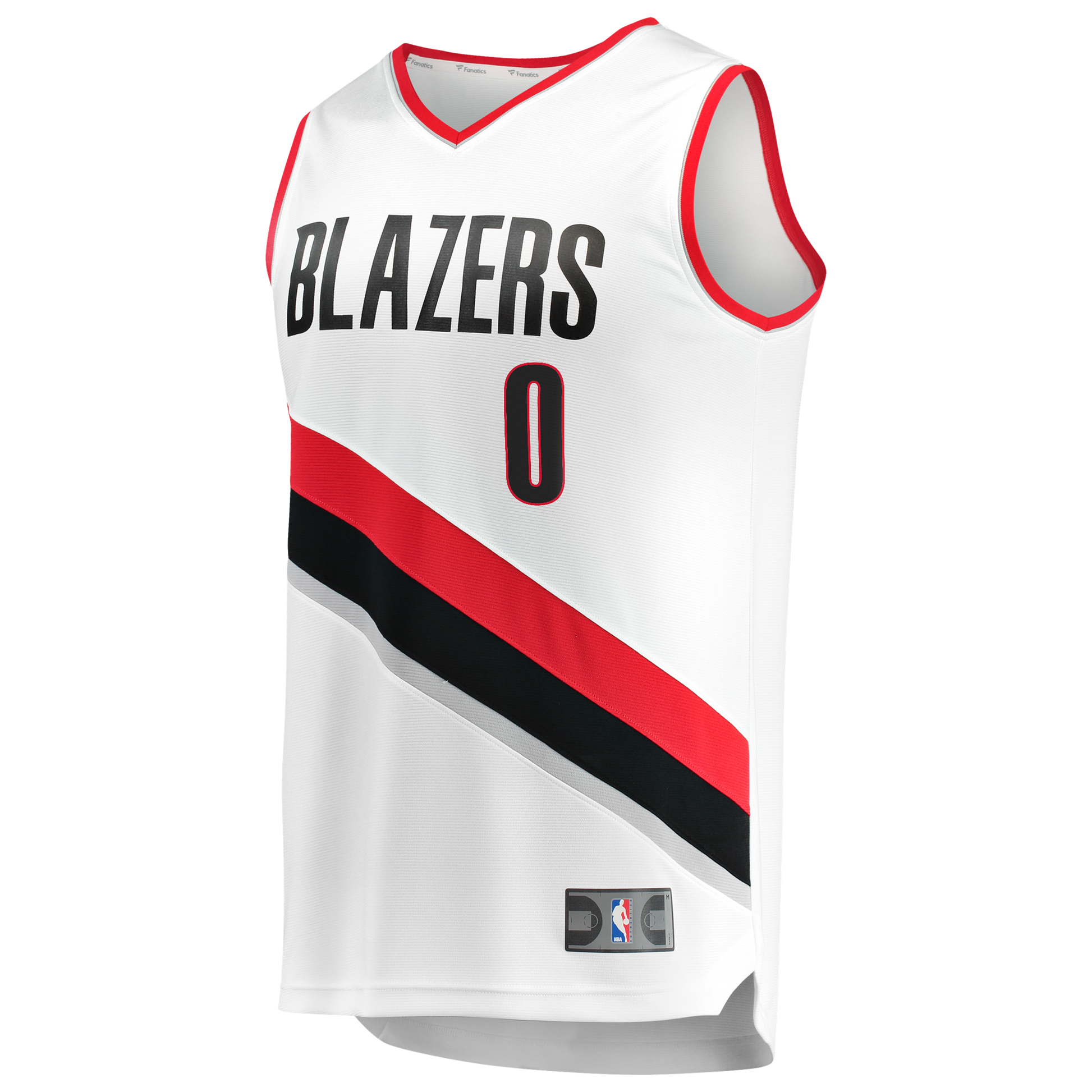 Men's Portland Trail Blazers Damian Lillard Fanatics White Fast Break Replica Jersey - Association Edition