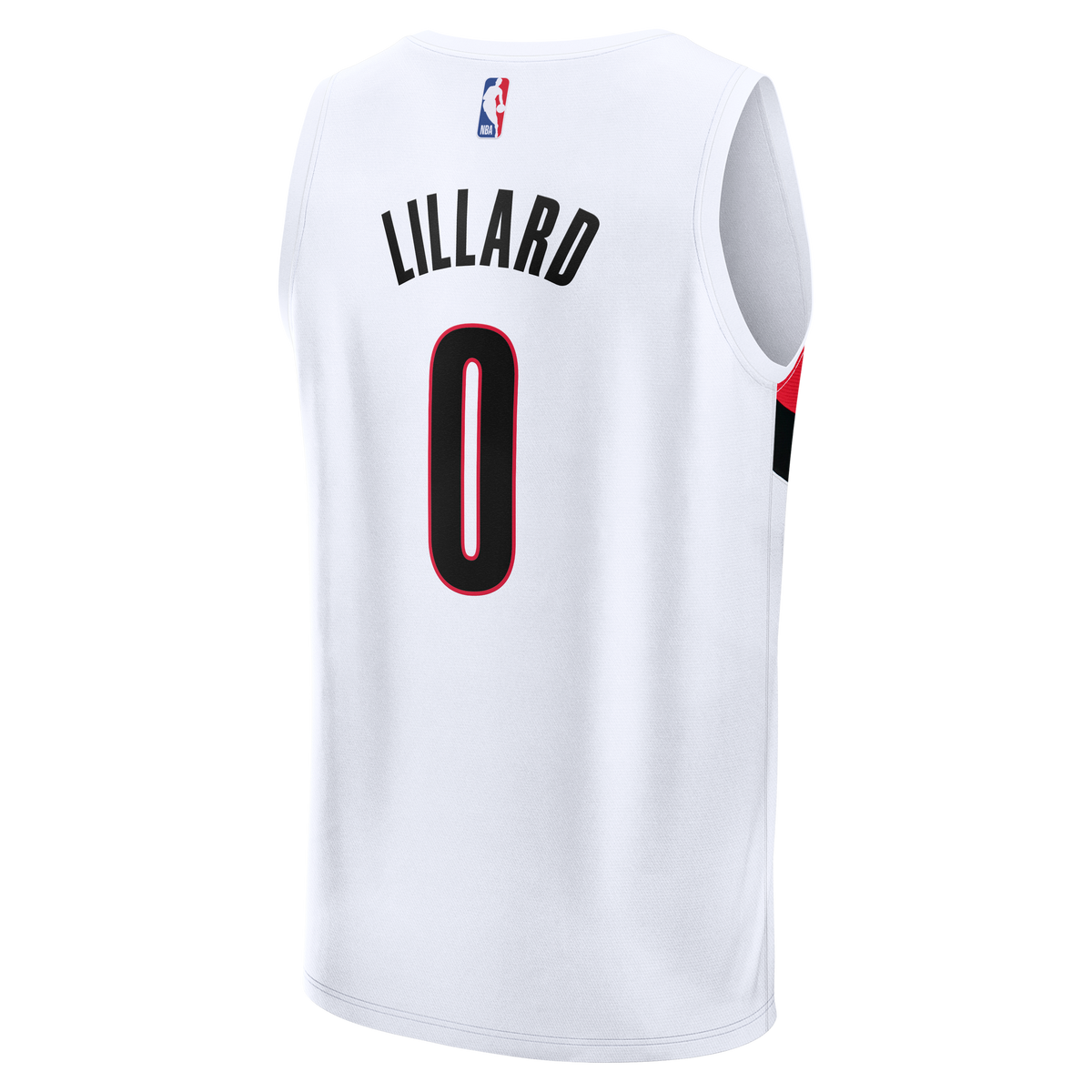 Men's Portland Trail Blazers Damian Lillard Fanatics White Fast Break Replica Player Jersey - Association Edition