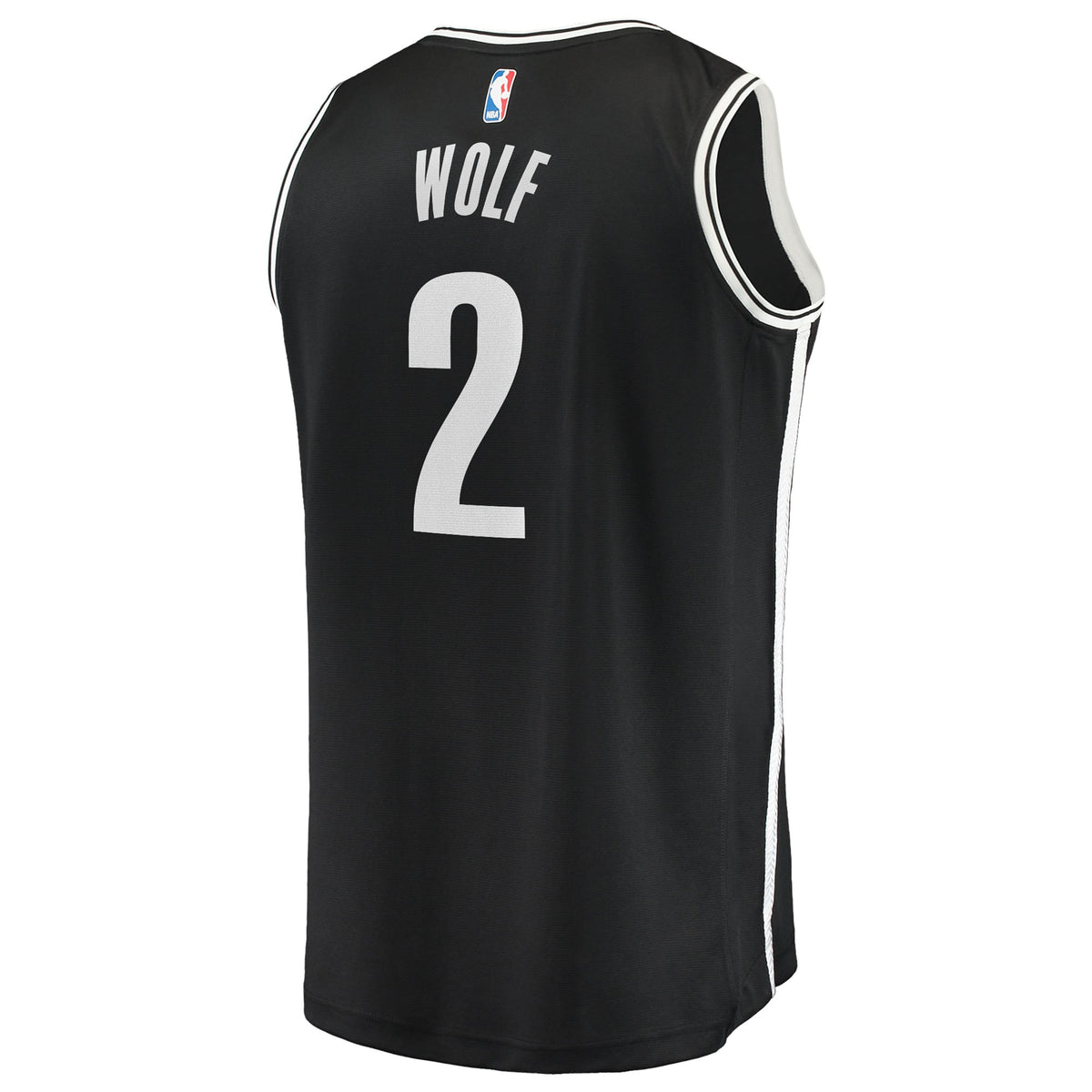 Men's Brooklyn Nets Daniel Wolf Fanatics Black Fast Break Replica Jersey - Icon Edition