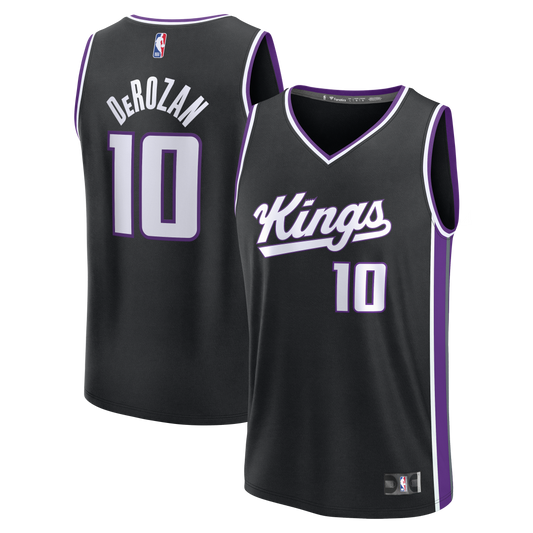 Men's Sacramento Kings DeMar DeRozan Fanatics Black Fast Break Replica Player Jersey - Icon Edition