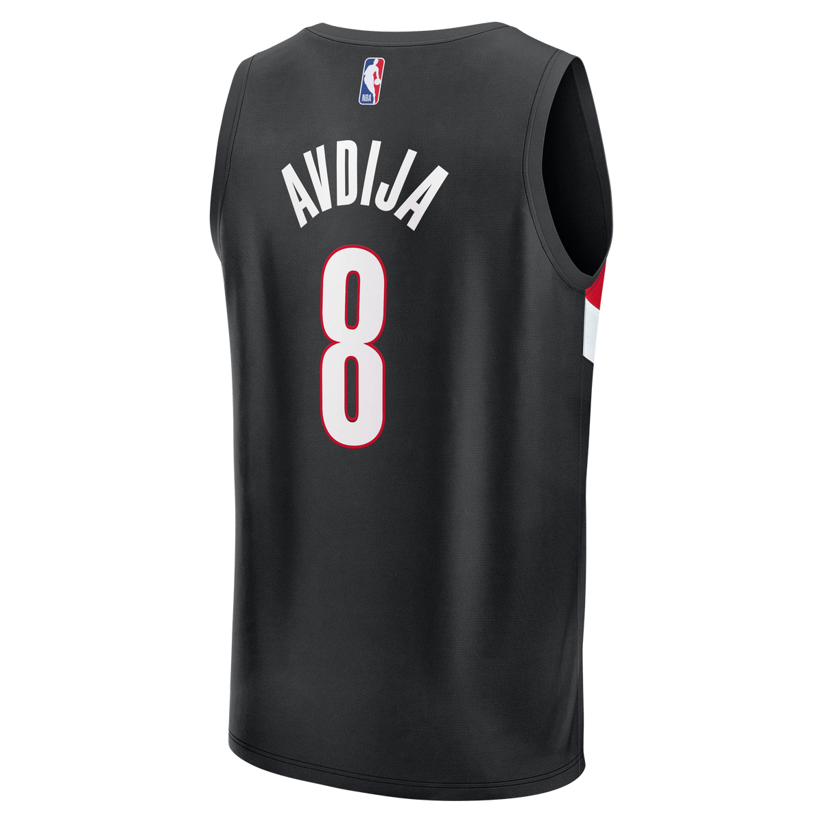 Men's Portland Trail Blazers Deni Avdija Fanatics Black Fast Break Replica Jersey - Icon Edition