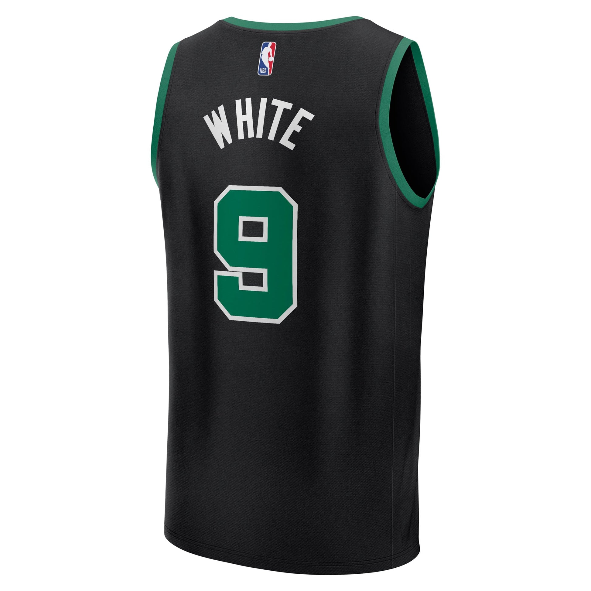 Men's Boston Celtics Derrick White Fanatics Black Fast Break Replica Player Jersey - Statement Edition