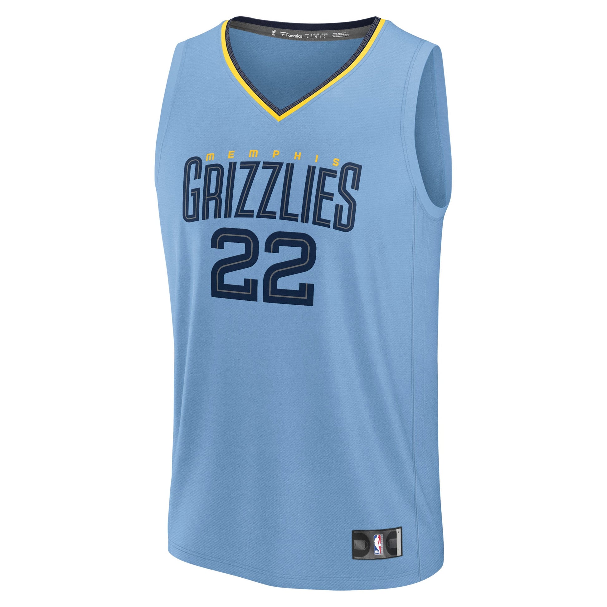 Men's Memphis Grizzlies Desmond Bane Fanatics Light Blue Fast Break Replica Player Jersey - Statement Edition