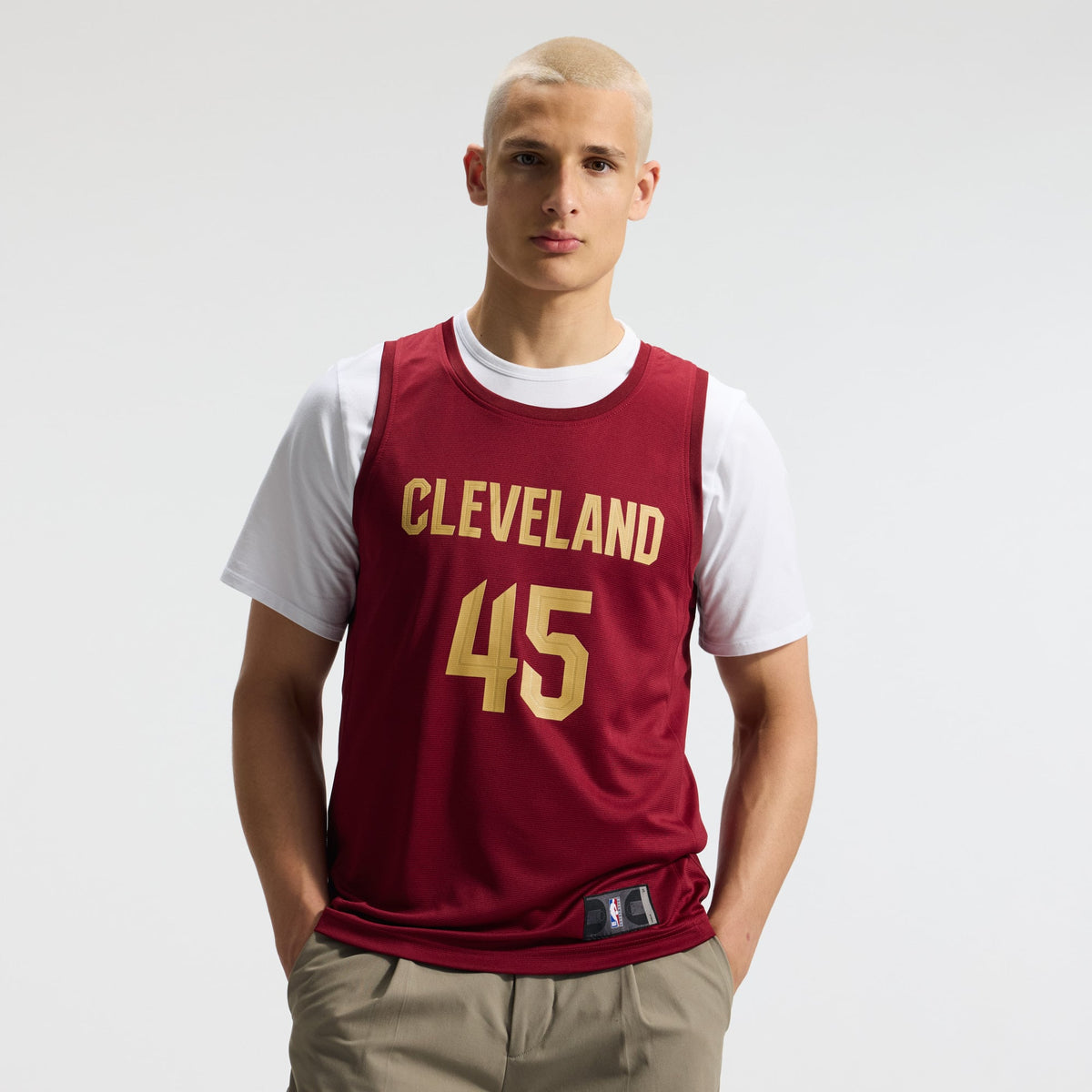 Men's Cleveland Cavaliers Donovan Mitchell Fanatics Wine Fast Break Replica Jersey - Icon Edition
