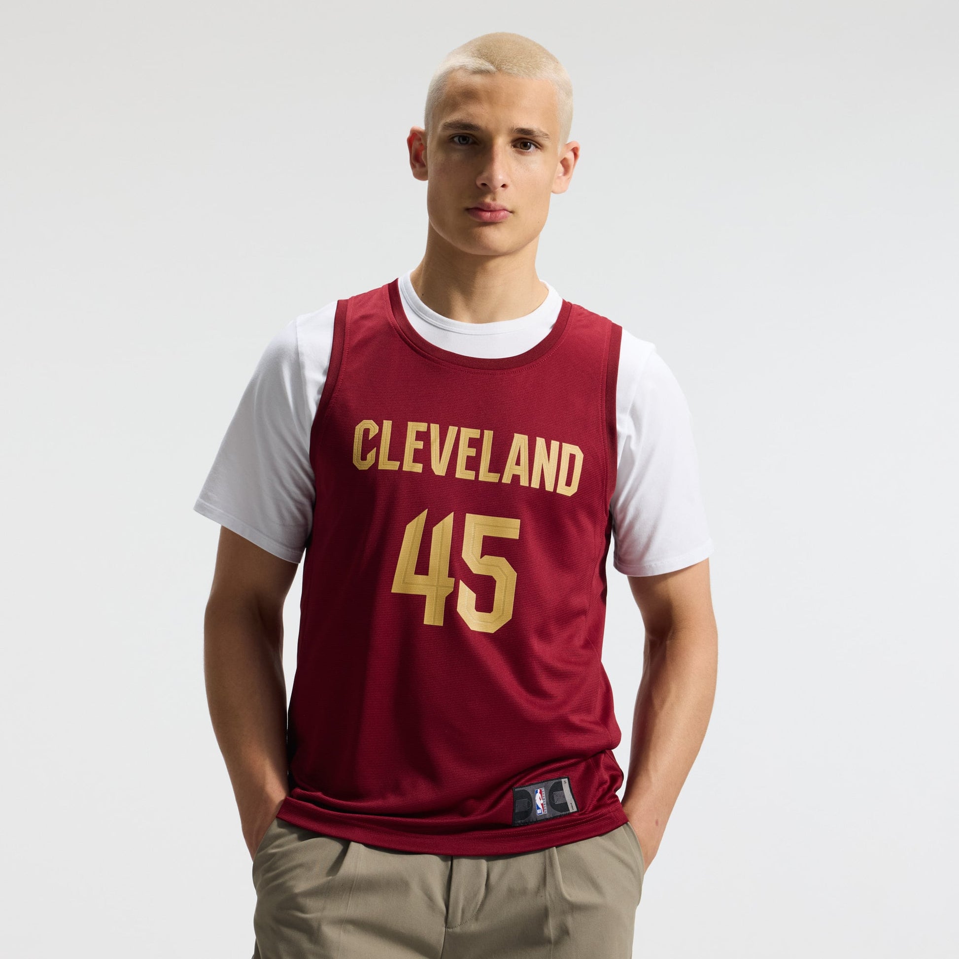 Men's Cleveland Cavaliers Donovan Mitchell Fanatics Wine Fast Break Replica Jersey - Icon Edition