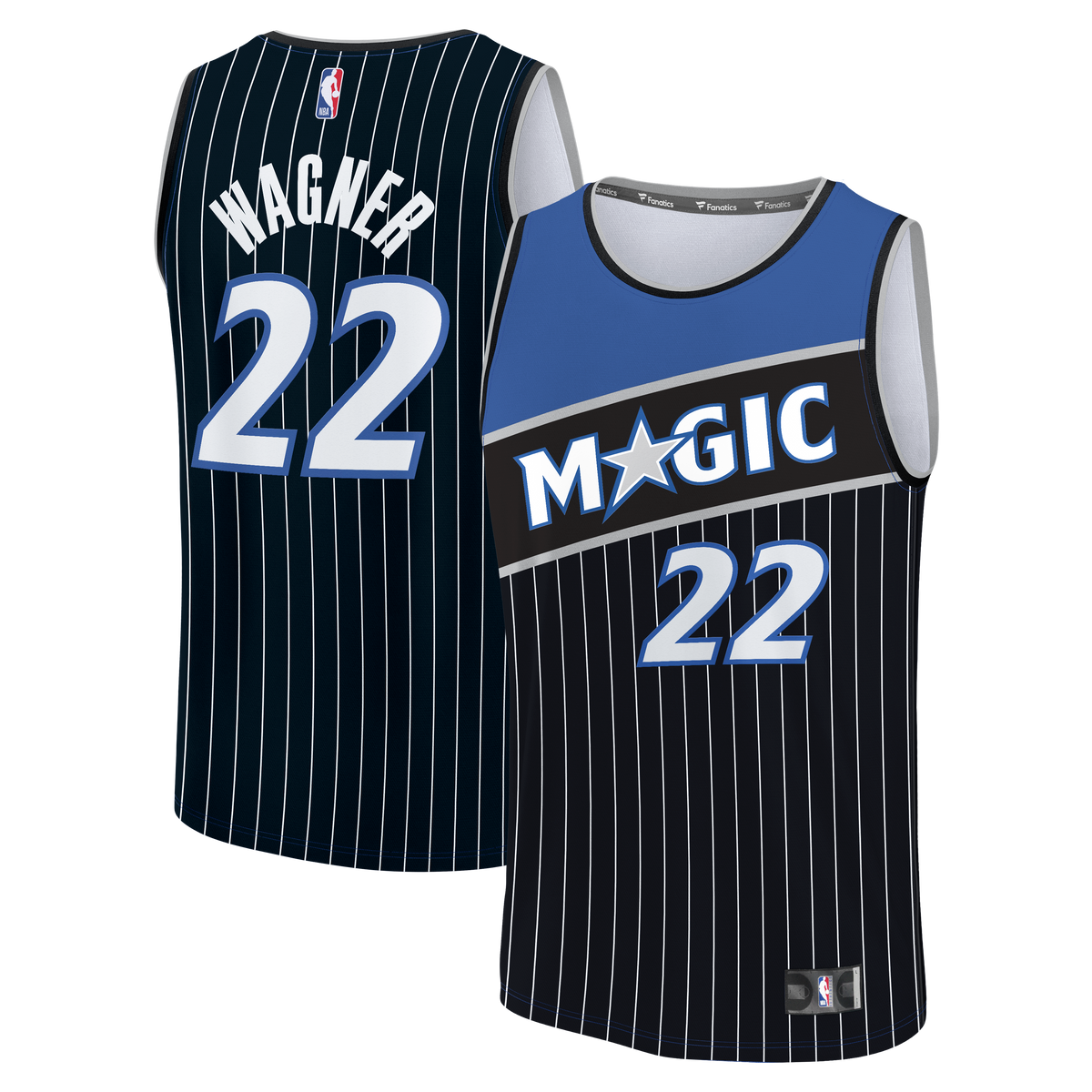 Men's Orlando Magic Franz Wagner Fanatics Black Fast Break Jersey - Statement Edition