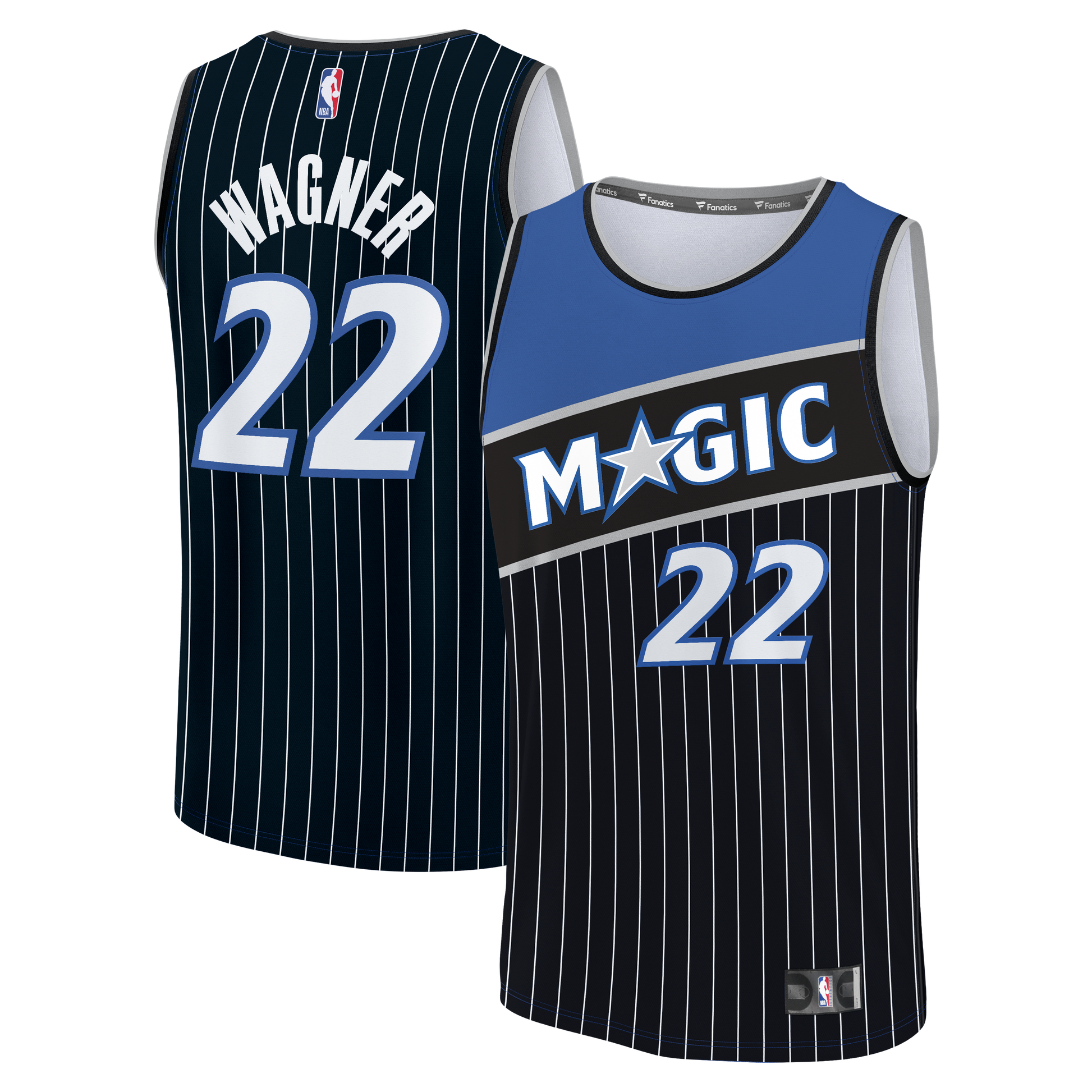 Men's Orlando Magic Franz Wagner Fanatics Black Fast Break Jersey - Statement Edition