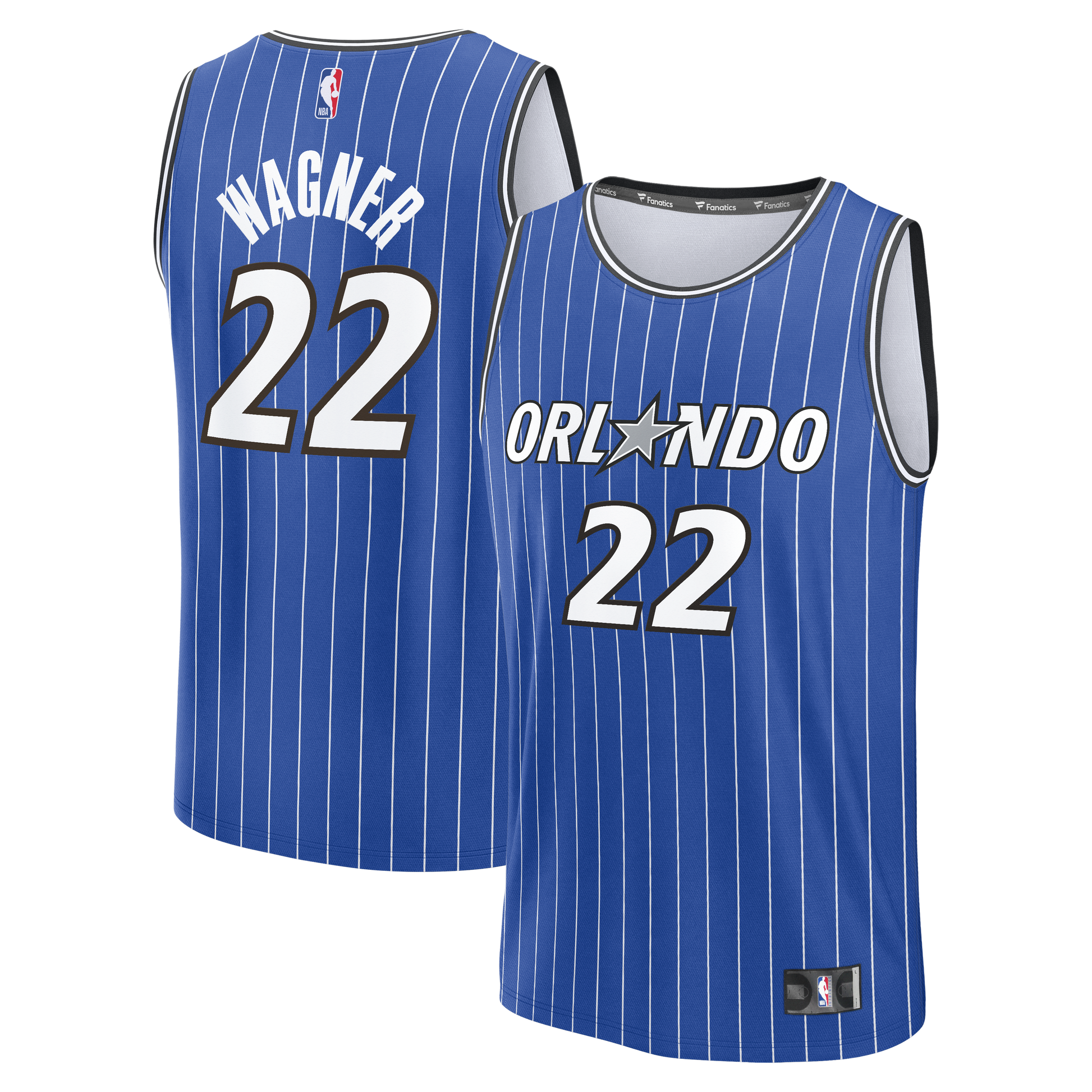 Men's Orlando Magic Franz Wagner Fanatics Blue Fast Break Replica Player Jersey - Icon Edition