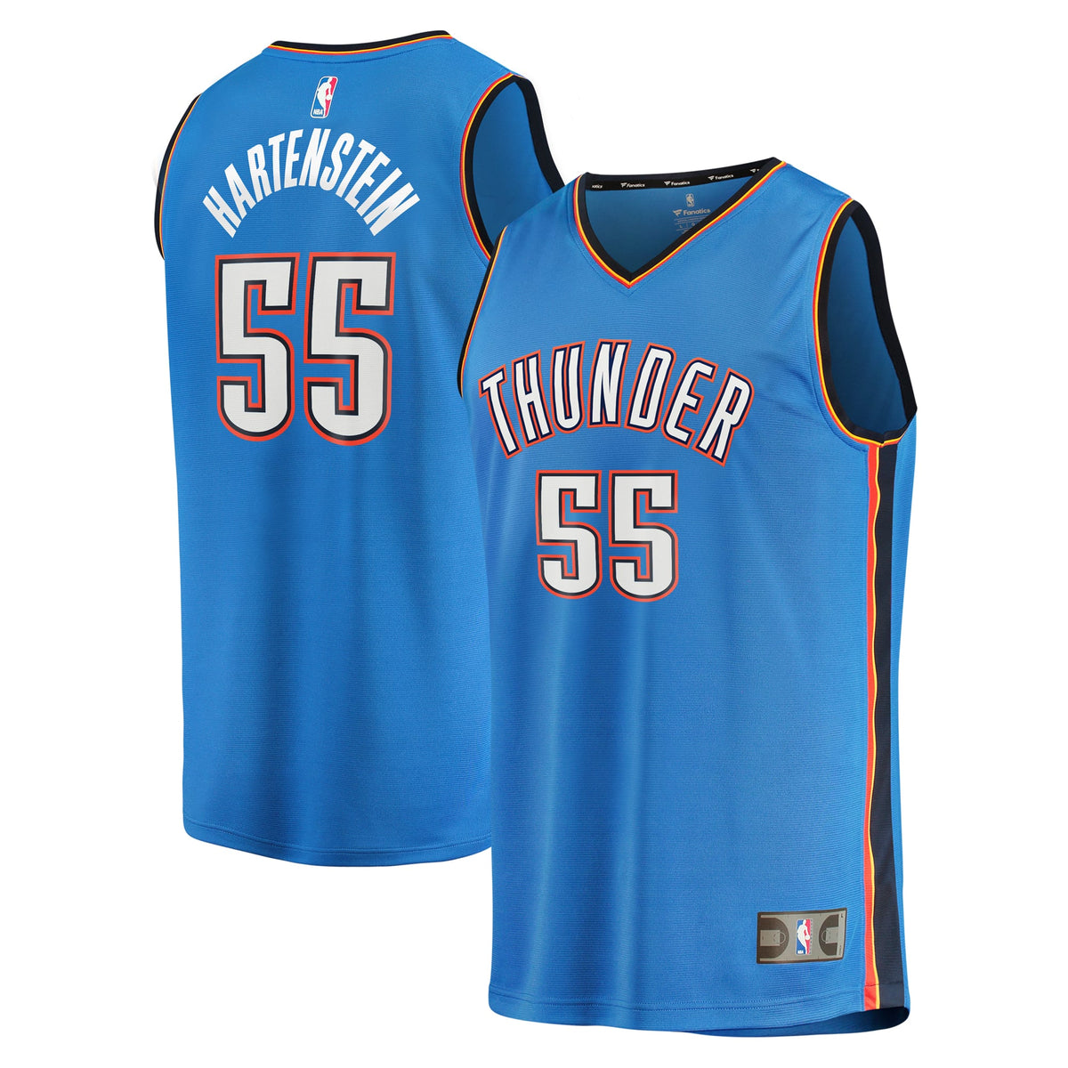 Men's Oklahoma City Thunder Isaiah Hartenstein Fanatics Blue Fast Break Replica Player Jersey - Icon Edition
