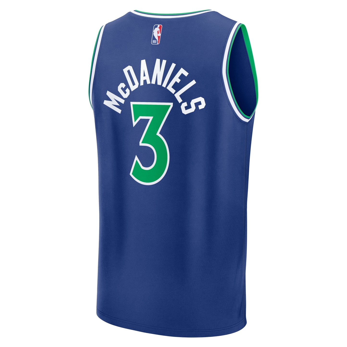 Men's Minnesota Timberwolves Jaden McDaniels Fanatics Blue Fast Break Jersey - Icon Edition