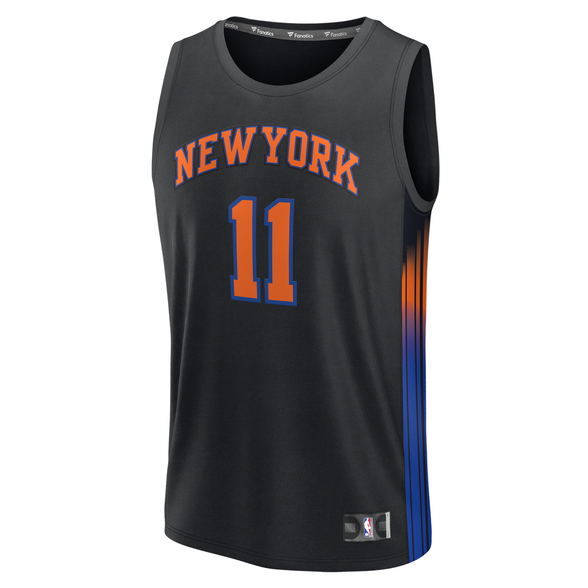 Men's New York Knicks Jalen Brunson Fanatics Black Fast Break Jersey - Statement Edition